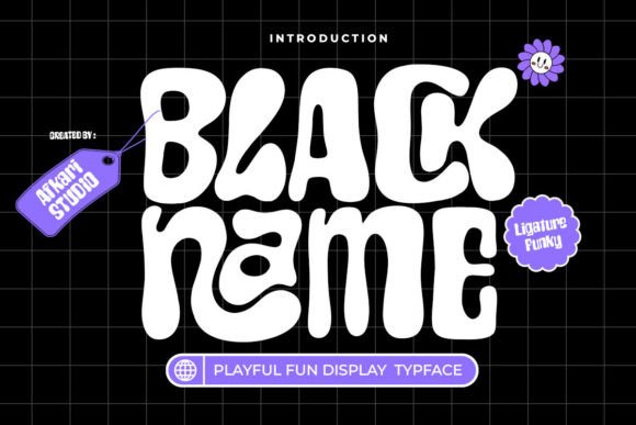 Black Name: The Playful Display Font for Bold Campaigns