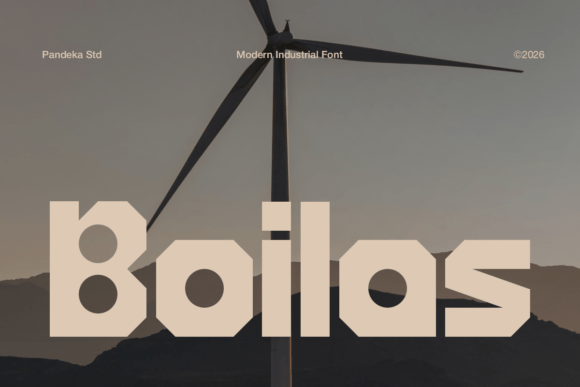 Boilas: The Bold Display Font for Modern Crafters