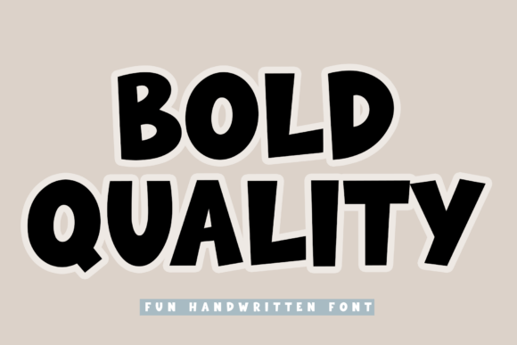 Bold Quality: The Warm Display Font for Makers