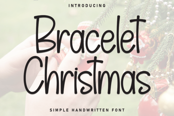 Bracelet Christmas Font for Handmade Crafts