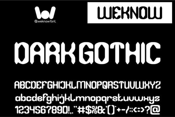 Dark Gothic Typeface for Bold Campaigns