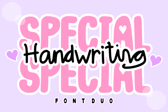 Designing Joyful Layouts with Special Handwriting Duo
