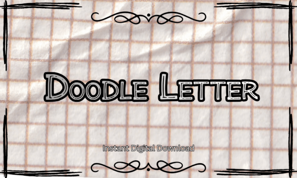 Doodle Letter: A Playful Display Font for Branding