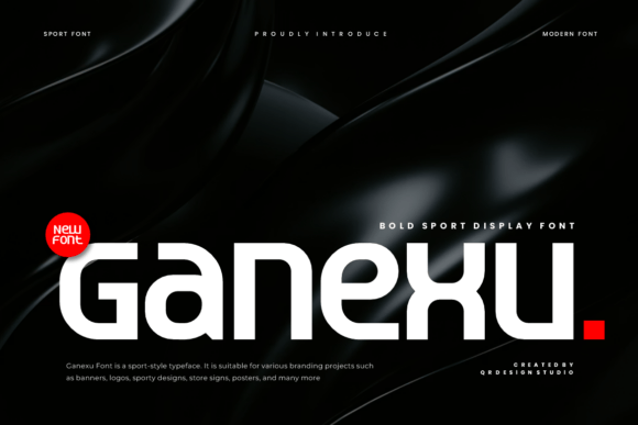 Ganexu: A Modern Display Typeface for Bold Editorial Design