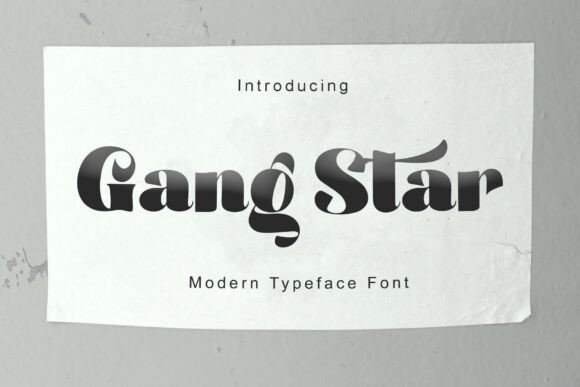 Gang Star: A Bold Display Typeface for Modern Editors