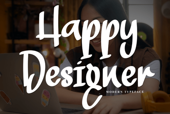 Happy Designer: A Handwritten Display Font for Editorial Charm