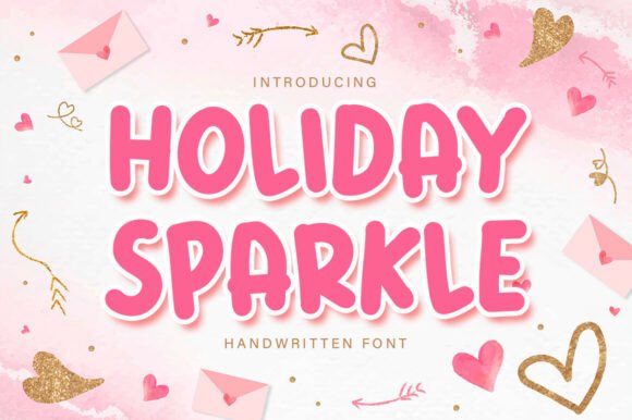 Holiday Sparkle: A Bold Display Font for Digital Design