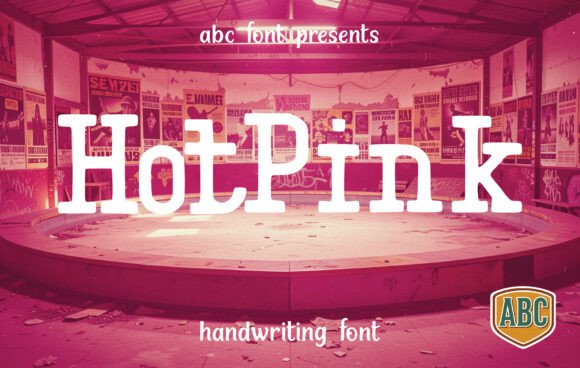 Hotpink Display Font for Bold Branding