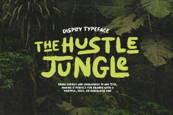 Hustle Jungle Typeface for Bold Branding