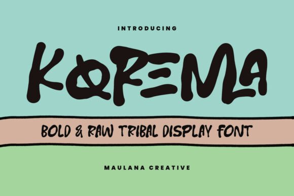 Korema: A Bold Display Font for Makers