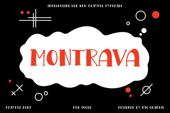 Montrava: A Playful Display Font for Modern Editorial Design
