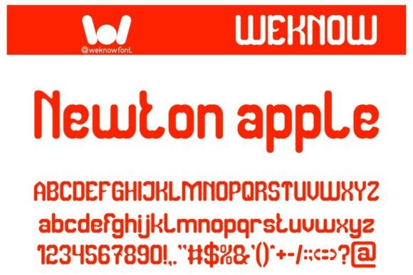 Newton Apple Font: A Retro Display Masterpiece