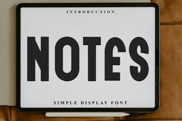 Notes: The Soft Display Font for Memorable Branding
