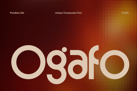 Ogafo: The Modern Display Font for Bold Brand Campaigns