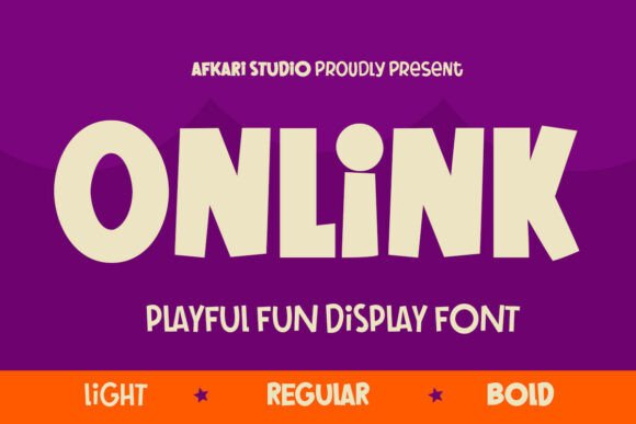 Onlink Font: Playful Display Type for Makers