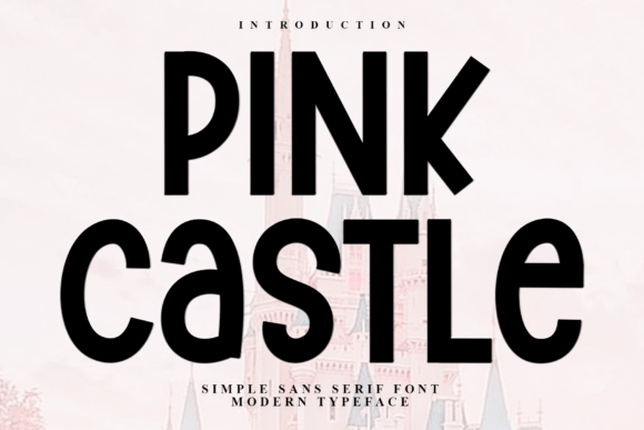 Pink Castle Typeface for Festive Branding