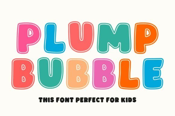 Plump Bubble Typeface for Playful Editorial Design