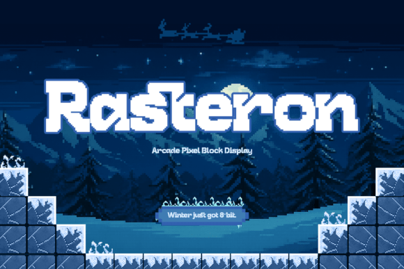 Rasteron: A Retro Display Font for Modern Editorial Design