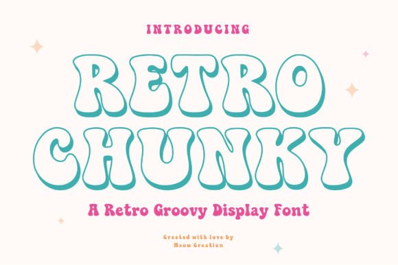 Retro Chunky Font for Bold Branding