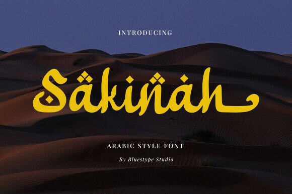 Sakinah: Premium Arabic-Style Script Font for Modern Brands