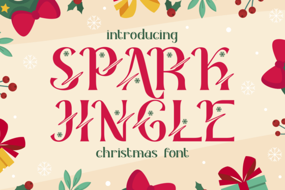 Spark Jingle: A Festive Display Font for Makers