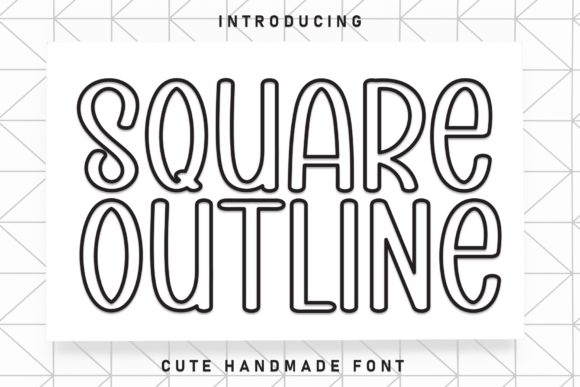 Square Outline: A Playful Display Font for Editorial Design