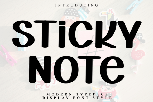 Sticky Note Font for Bold Business Branding