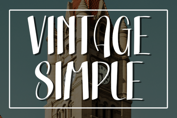 Vintage Simple: A Bold Display Font for Web Design