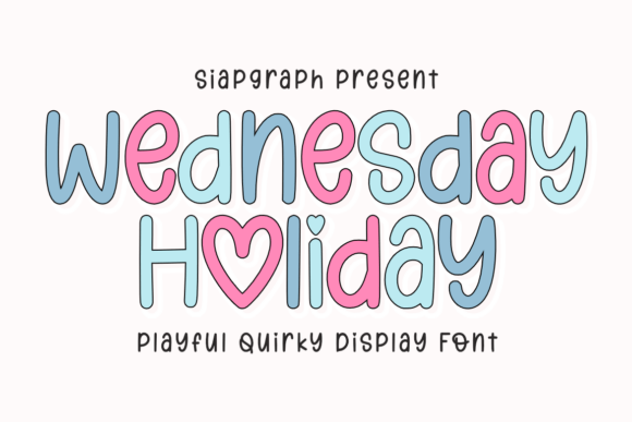 Wednesday Holiday: A Playful Display Font for Branding