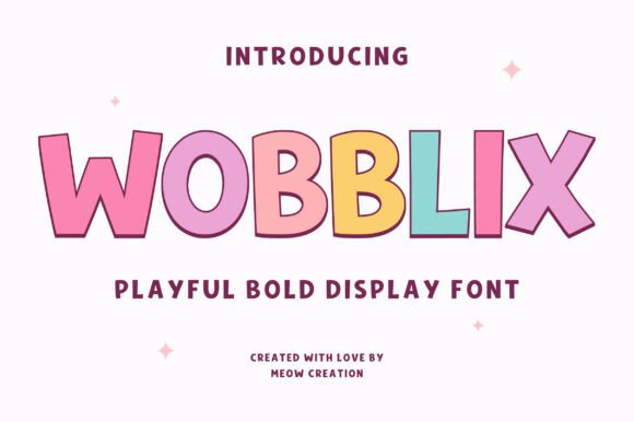 Wobblix: A Cheerful Display Font for Bold Branding
